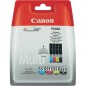 Canon CLI 551 /BK Multipack Sort Gul Cyan Magenta Blækbeholder 6509B009